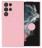 Накладка силиконовая Silicone Cover для Samsung Galaxy S23 Ultra S918 розовая