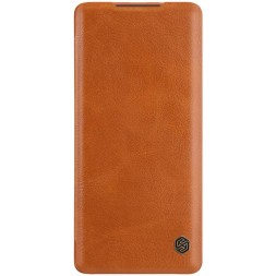 Чехол-книжка Nillkin Qin Leather Case для Huawei Mate 40 Pro Plus коричневый