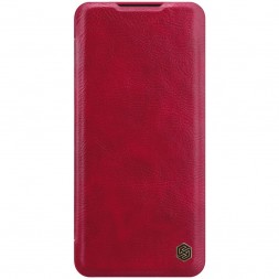 Чехол-книжка Nillkin Qin Leather Case для Xiaomi Mi Note 10 / Mi Note 10 Pro красный