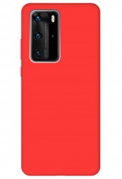 Накладка силиконовая Silicone Cover для Huawei P40 Pro красный