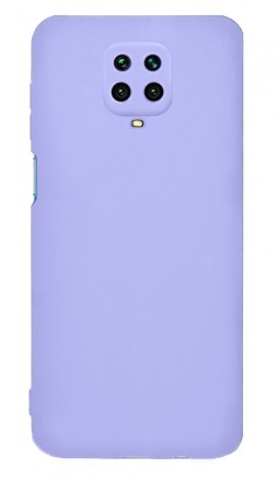 Накладка силиконовая Silicone Cover для Xiaomi Redmi Note 9 Pro / Xiaomi Redmi Note 9S сиреневая