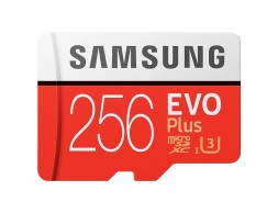 Карта памяти Samsung Micro SD EVO Plus 256Gb Class 10 с адаптером SD MB-MC256GA/RU