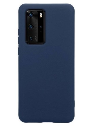 Накладка силиконовая Silicone Cover для Huawei P40 Pro синяя