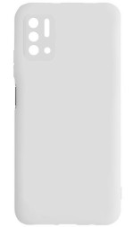 Накладка силиконовая Silicone Cover для Xiaomi Redmi Note 10T / Xiaomi Redmi Note 10 5G / Poco M3 Pro белая