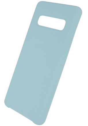 Накладка силиконовая Silicone Cover для Samsung Galaxy S10 G973 голубая