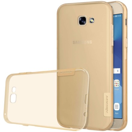 Накладка силиконовая Nillkin Nature TPU Case для Samsung Galaxy A5 (2017) A520 золотая