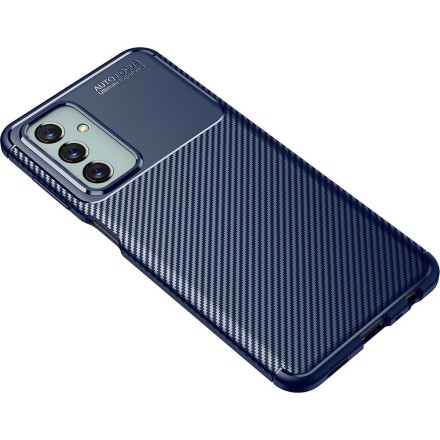 Накладка силиконовая для Samsung Galaxy M23 5G M236 / Samsung Galaxy M13 4G M135 под карбон синяя