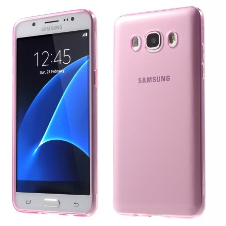 Накладка силиконовая для Samsung Galaxy J5 (2016) прозрачно-розовая