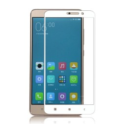 Защитное стекло для Xiaomi Redmi Note 3 / Note 3 Pro полноэкранное белое