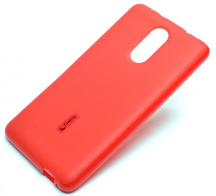 Накладка силиконовая Cherry для Xiaomi Redmi Note 4 красная