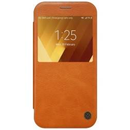Чехол-книжка Nillkin Qin Leather Case для Samsung Galaxy A3 (2017) A320 коричневый
