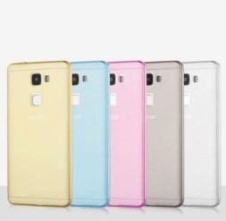 Накладка силиконовая для Huawei Honor 7 прозрачно-белая