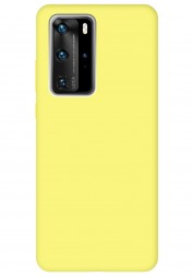Накладка силиконовая Silicone Cover для Huawei P40 Pro жёлтая