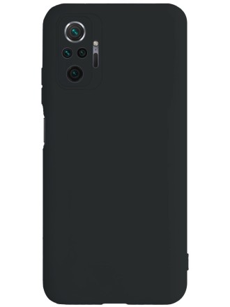 Накладка силиконовая Silicone Cover для Xiaomi Redmi Note 10 Pro чёрная