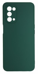 Накладка силиконовая Soft Touch для OnePlus Nord N200 5G темно-зеленая