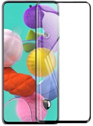Защитное стекло для Samsung Galaxy A71 SM-A715 полноэкранное черное