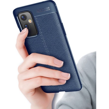 Накладка силиконовая для OnePlus 9 под кожу синяя
