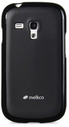 Накладка Melkco Poly Jacket силиконовая для Samsung Galaxy S3 mini i8190 Black Mat (черная)
