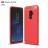 Накладка силиконовая для Samsung Galaxy S9 Plus G965 карбон сталь красная