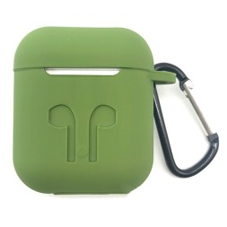 Чехол силиконовый для Apple Air Pods Dark Green (темно-зеленый)