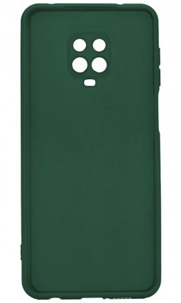 Накладка силиконовая Silicone Cover для Xiaomi Redmi Note 9 Pro / Xiaomi Redmi Note 9S зелёная