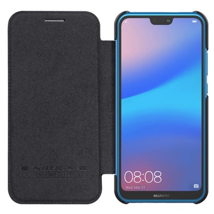 Чехол-книжка Nillkin Qin Leather Case для Huawei P20 Lite 2018 / Nova 3E чёрный