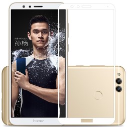 Защитное стекло для Huawei Honor 7X полноэкранное белое