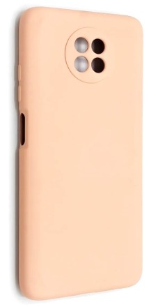 Накладка силиконовая Silicone Cover для Xiaomi Redmi Note 9T пудровая