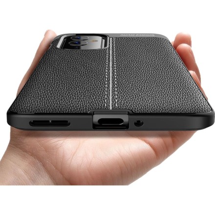 Накладка силиконовая для OnePlus 9 под кожу чёрная
