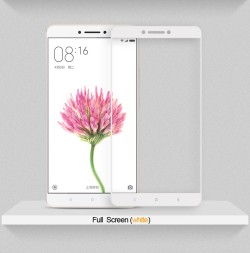 Защитное стекло для Xiaomi Mi Max 2 полноэкранное белое