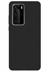 Накладка силиконовая Silicone Cover для Huawei P40 Pro чёрная