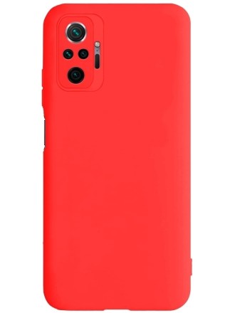 Накладка силиконовая Silicone Cover для Xiaomi Redmi Note 10 Pro красная