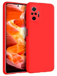 Накладка силиконовая Silicone Cover для Xiaomi Redmi Note 10 Pro красная
