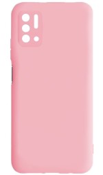 Накладка силиконовая Silicone Cover для Xiaomi Redmi Note 10T / Xiaomi Redmi Note 10 5G / Poco M3 Pro розовая
