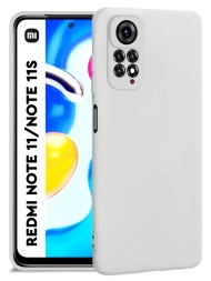Накладка силиконовая Silicone Cover для Xiaomi Redmi Note 11 / Note 11S белая