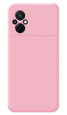 Накладка силиконовая Silicone Cover для Poco M5 розовая