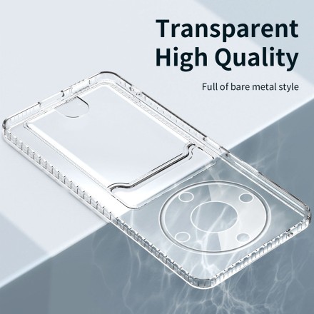 Накладка силиконовая Clear Case для Honor X9a / Honor Magic5 Lite 5G с отделением для карт прозрачная