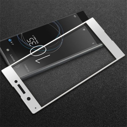 Защитное стекло для Sony Xperia XA1 полноэкранное белое
