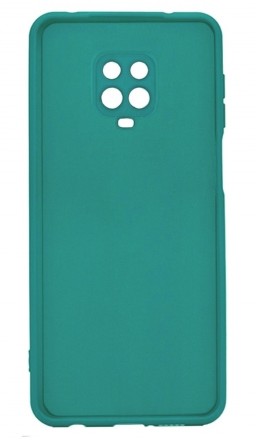 Накладка силиконовая Silicone Cover для Xiaomi Redmi Note 9 Pro / Xiaomi Redmi Note 9S бирюзовая
