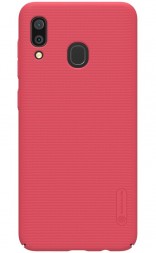 Накладка пластиковая Nillkin Frosted Shield для Samsung Galaxy A30 A305 красная