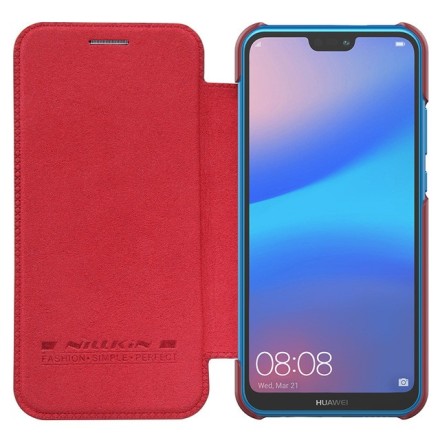 Чехол-книжка Nillkin Qin Leather Case для Huawei P20 Lite 2018 / Nova 3E красный