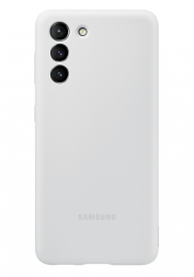 Накладка Silicone Cover для Samsung Galaxy S21 Plus G996 EF-PG996TJEGRU светло-серая