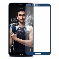 Защитное стекло для Huawei Honor 7X полноэкранное синее
