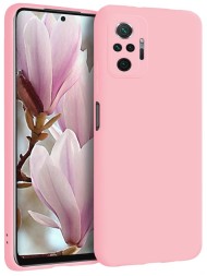 Накладка силиконовая Silicone Cover для Xiaomi Redmi Note 10 Pro розовая