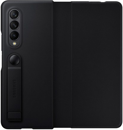 Накладка Samsung Leather Cover для Samsung Galaxy Z Fold3 F926 EF-FF926LBEGRU чёрная