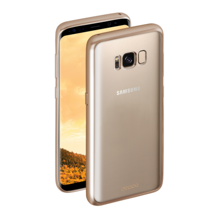 Накладка силиконовая Deppa Gel Plus Case для Samsung Galaxy S8 Plus G955 золотая