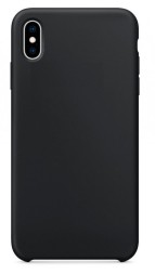 Накладка силиконовая Silicone Cover для Apple iPhone XS Max черная