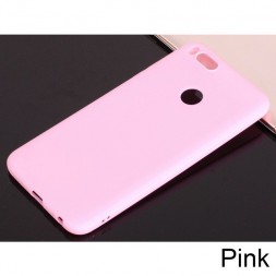 Накладка силиконовая супертонкая для Xiaomi Mi A1 / Mi 5X розовая
