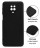 Накладка силиконовая Silicone Cover для Xiaomi Redmi Note 9 Pro / Xiaomi Redmi Note 9S черная