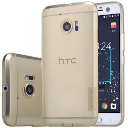 Накладка силиконовая Nillkin Nature TPU Case для HTC 10/10 Lifestyle прозрачно-золотая